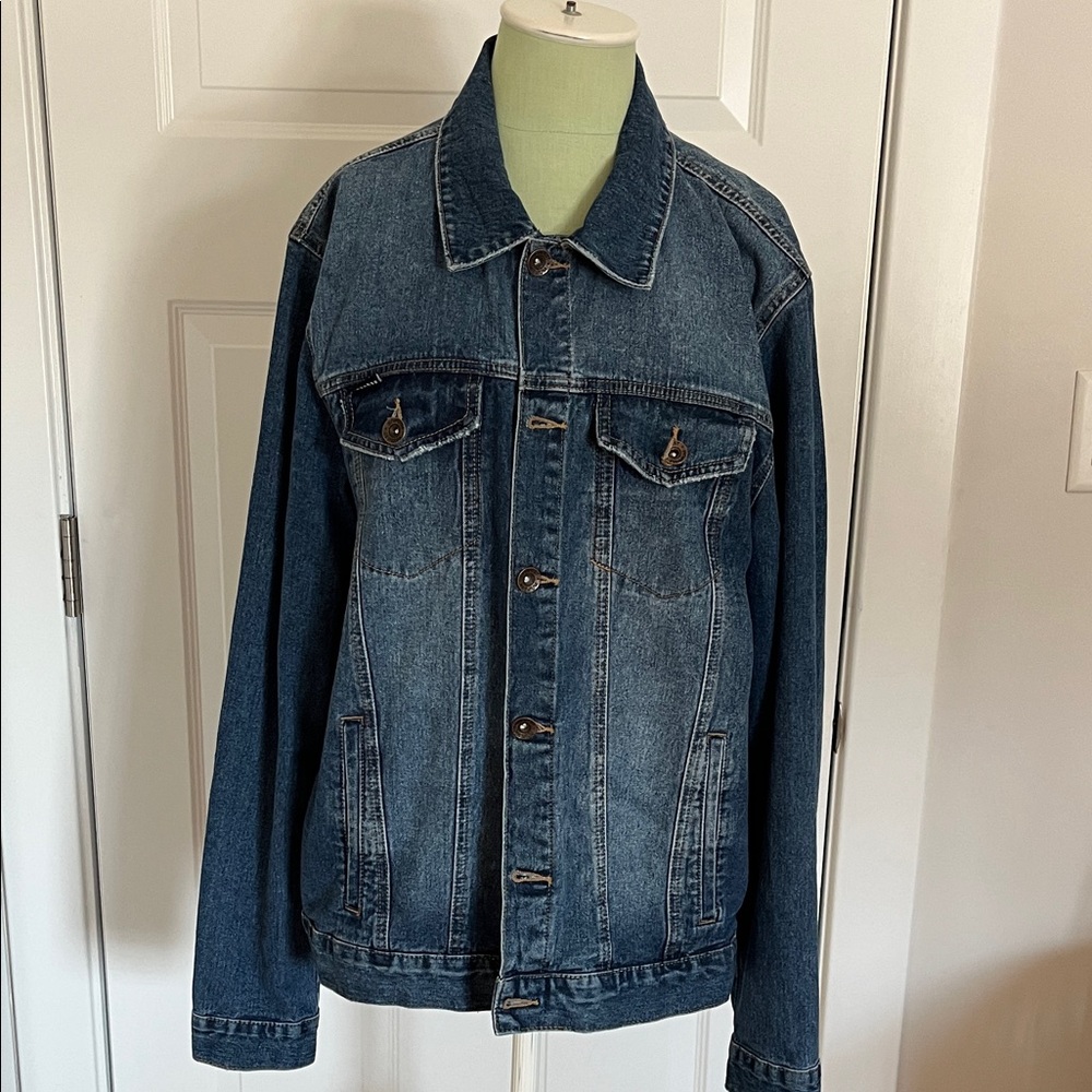 Request Premium Men's Blue Denim Jacket